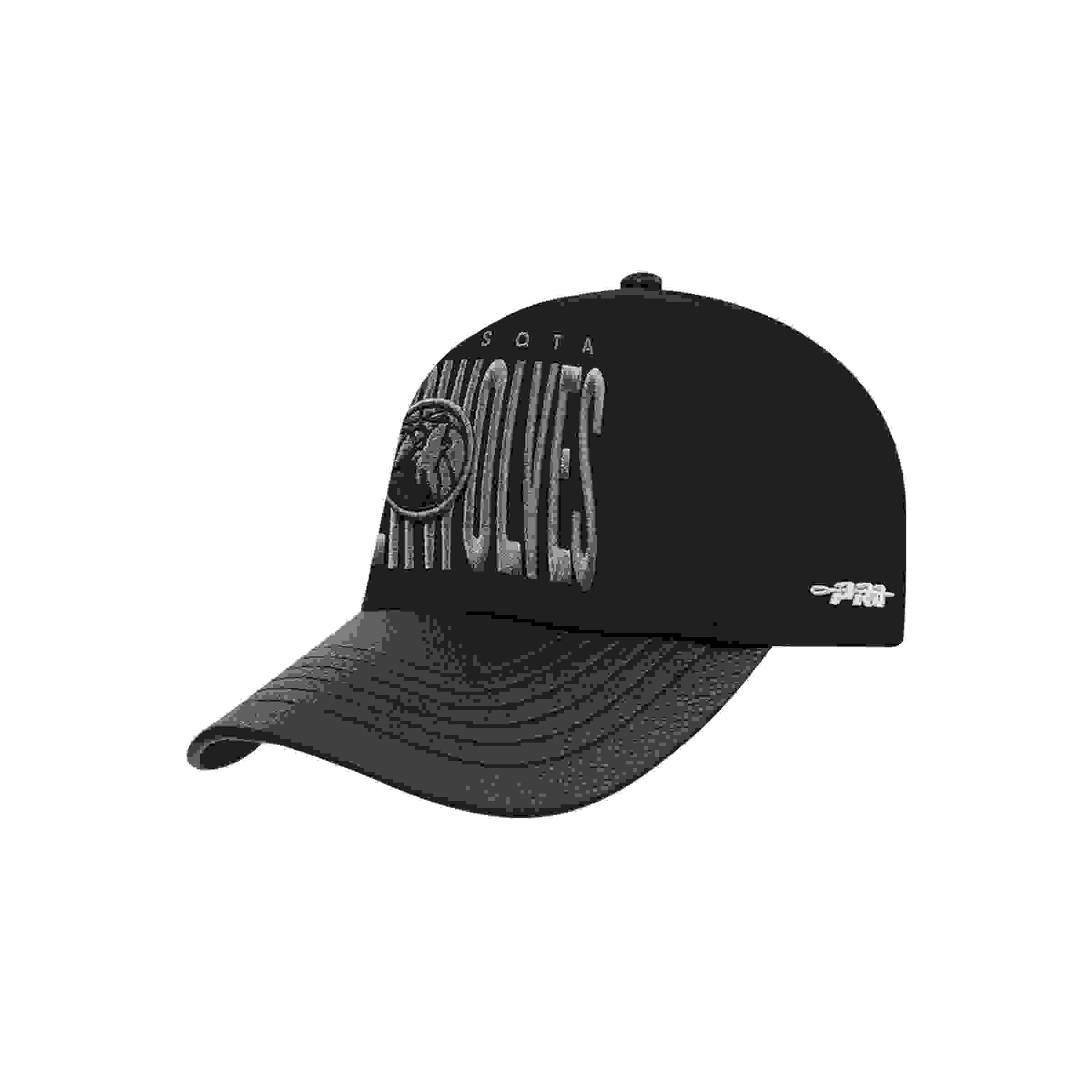 Pro Standard Minnesota Timberwolves Shadow Drop Black Snapback Hat